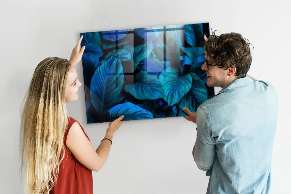 Skleněná magnetická tabule s motivem tropické přírody