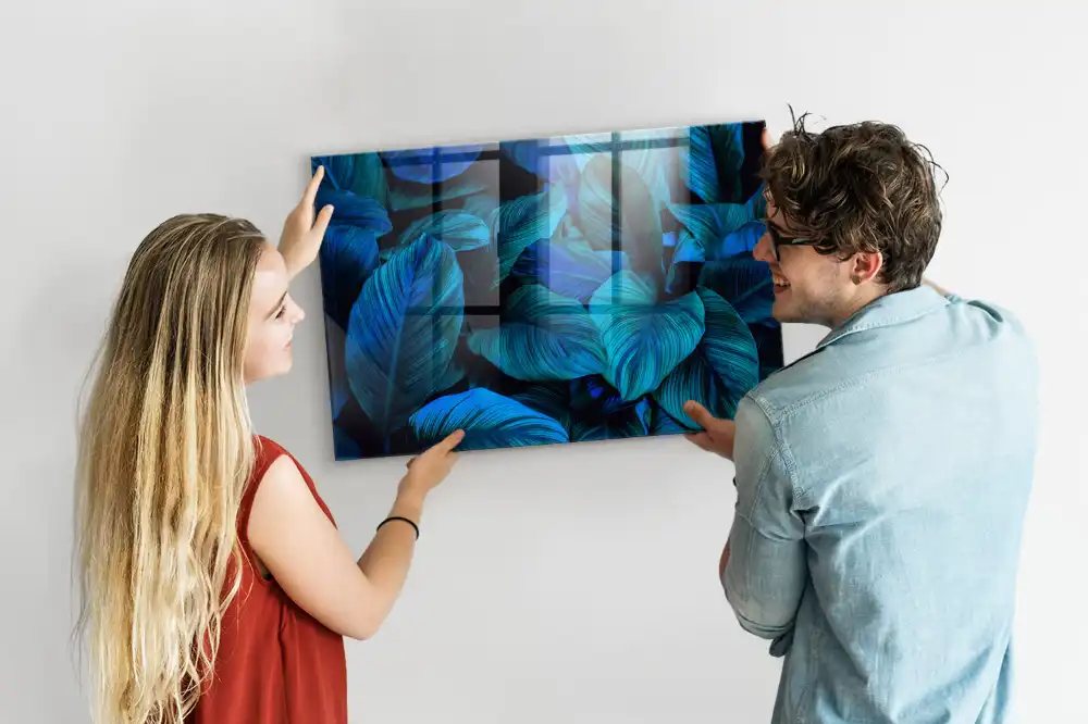 Skleněná magnetická tabule s motivem tropické přírody