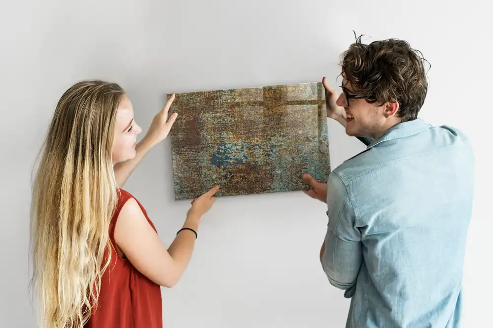 Magnetická nástěnná tabule s efektem koroze kovu
