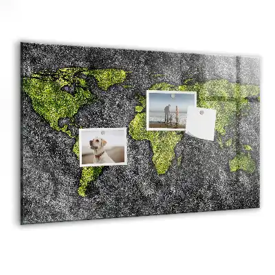 Magnetická tabule na zeď Atlas světa