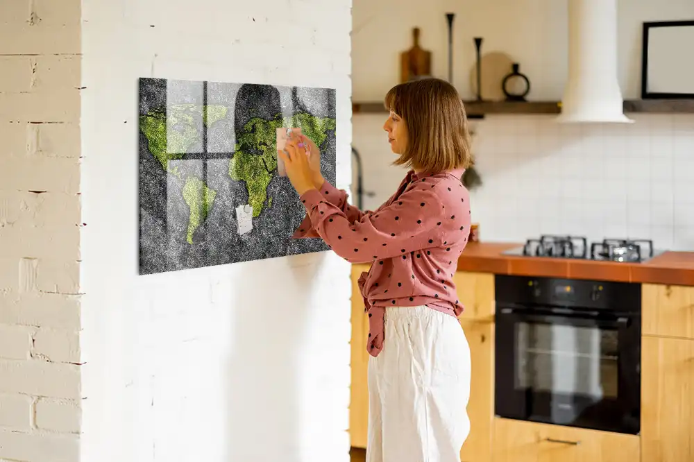 Magnetická tabule na zeď Atlas světa