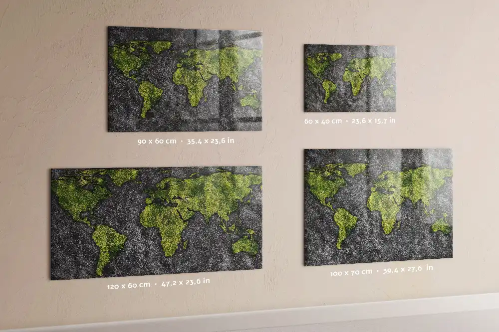 Magnetická tabule na zeď Atlas světa