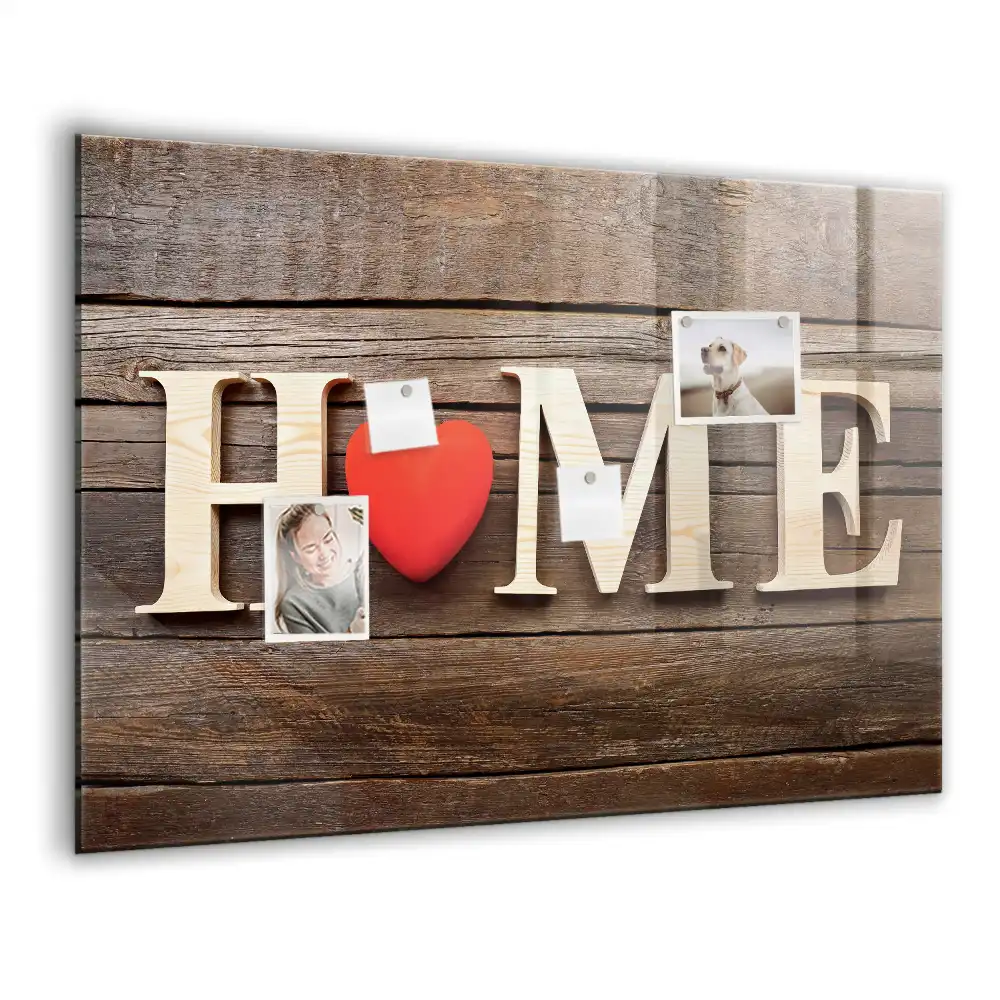 Magnetická tabule na zeď s nápisem Home