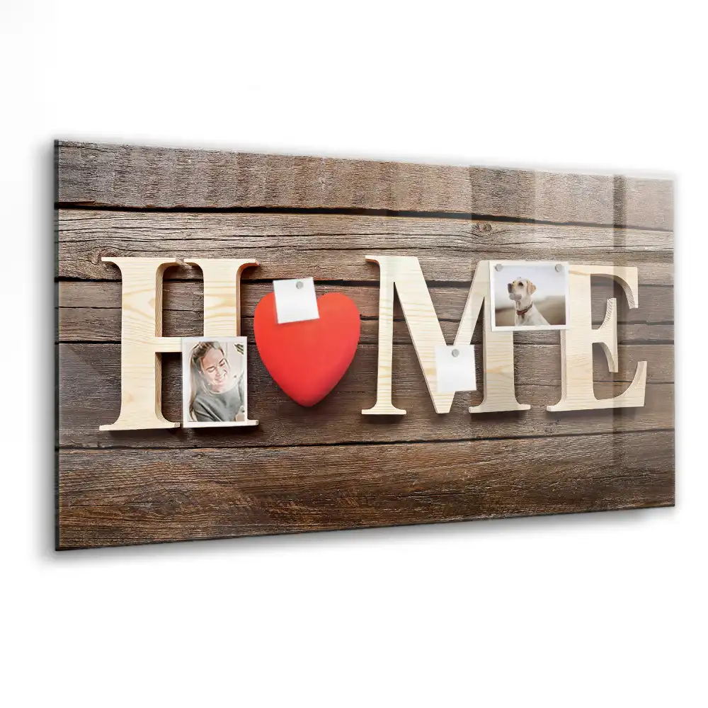Magnetická tabule na zeď s nápisem Home