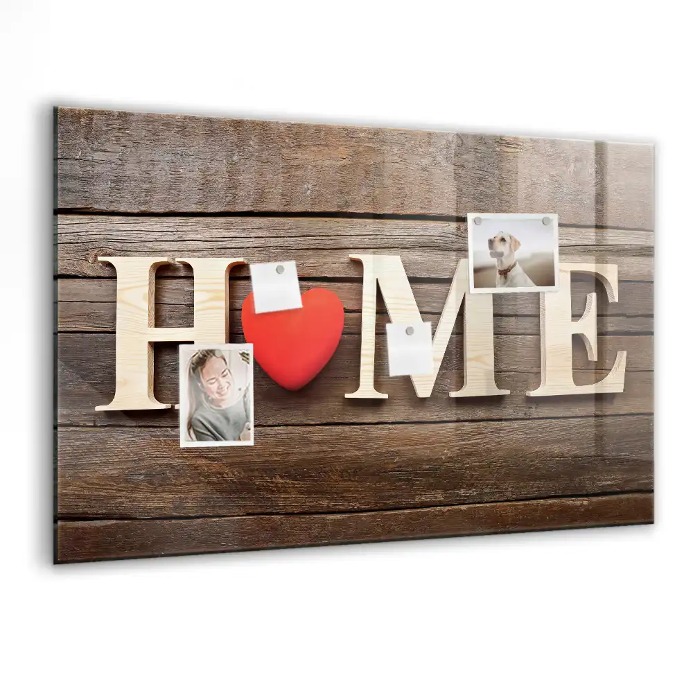 Magnetická tabule na zeď s nápisem Home