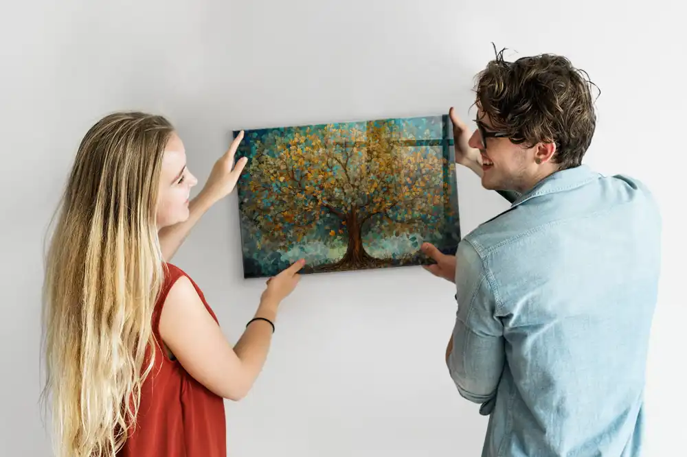 Magnetická nástěnná tabule s motivem mozaiky se stromem