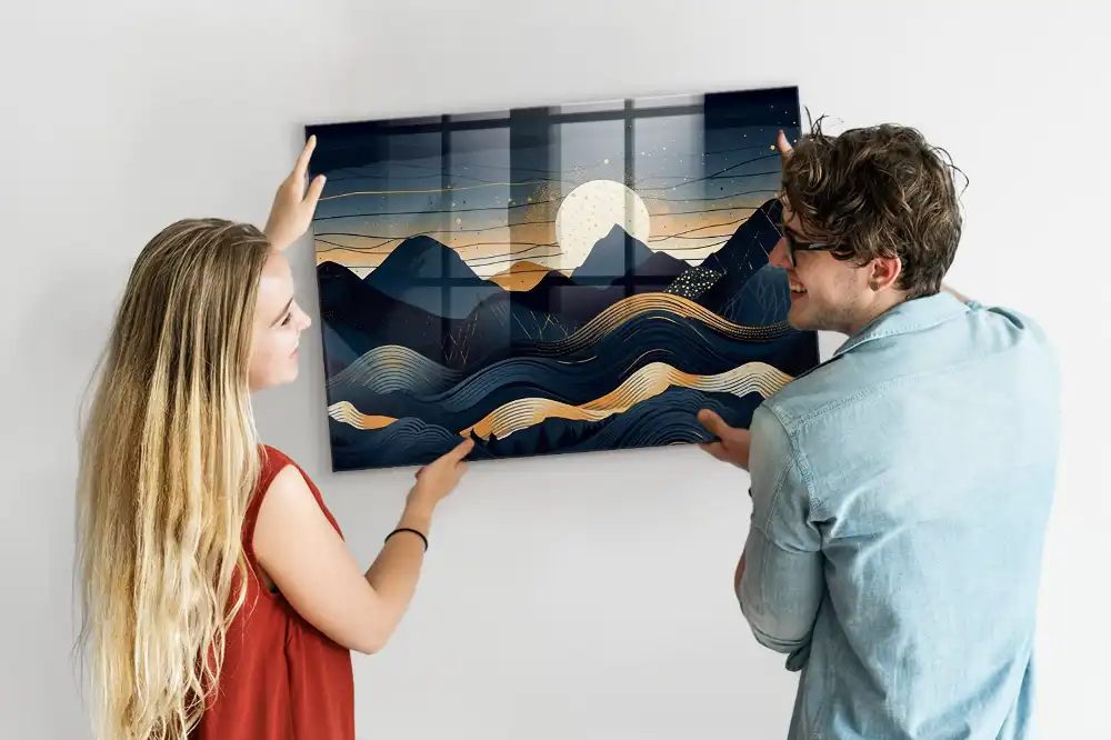 Magnetická tabule Krajina při stmívání