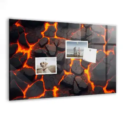 Magnetická tabule na zeď Tekutá magma