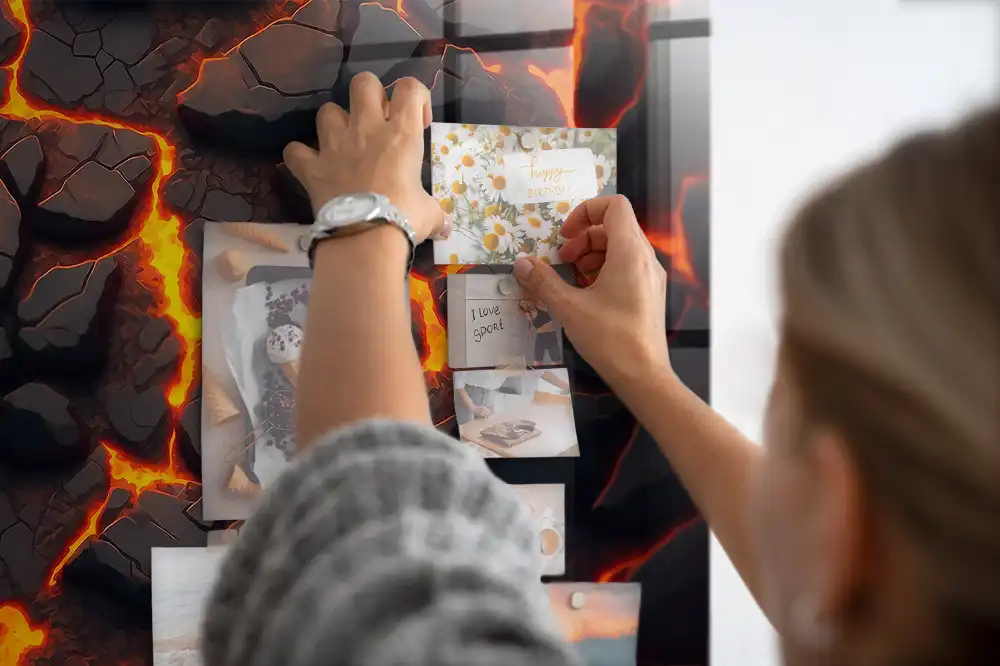 Magnetická tabule na zeď Tekutá magma