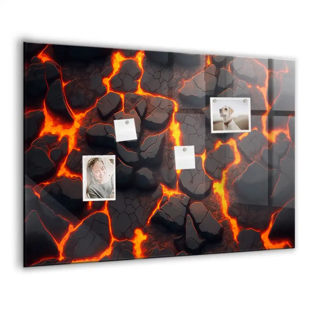 Magnetická tabule na zeď Tekutá magma