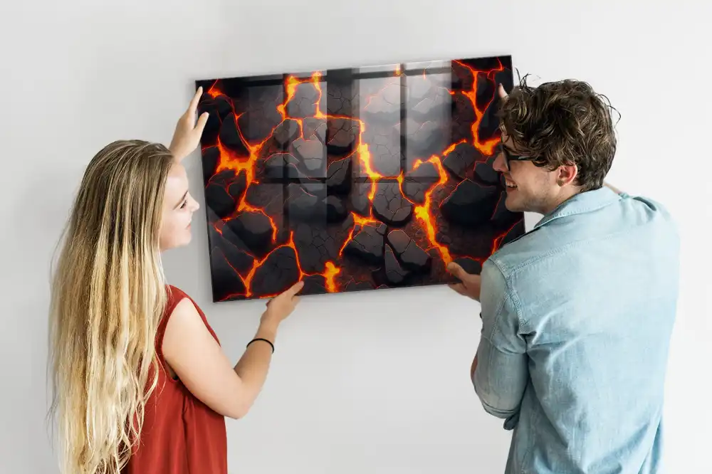 Magnetická tabule na zeď Tekutá magma
