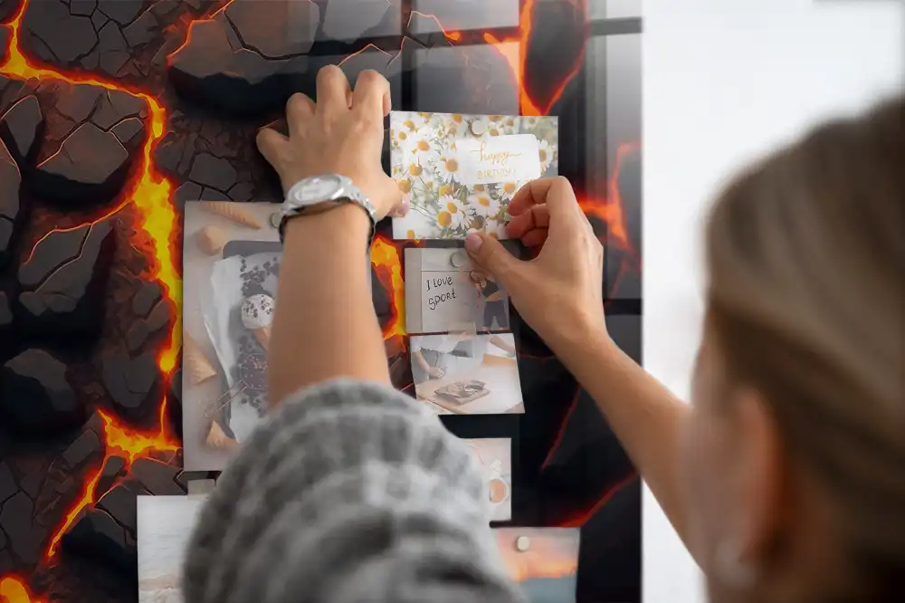 Magnetická tabule na zeď Tekutá magma