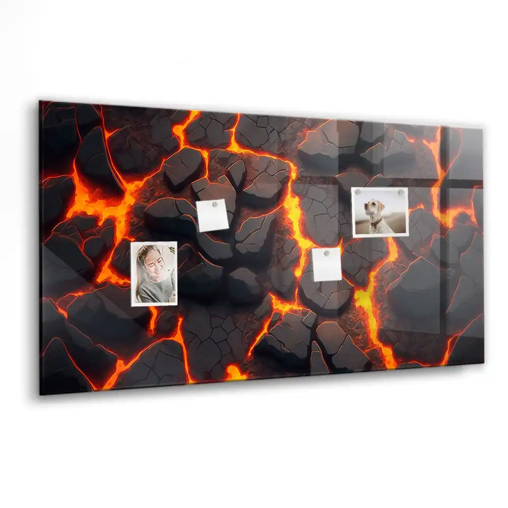 Magnetická tabule na zeď Tekutá magma