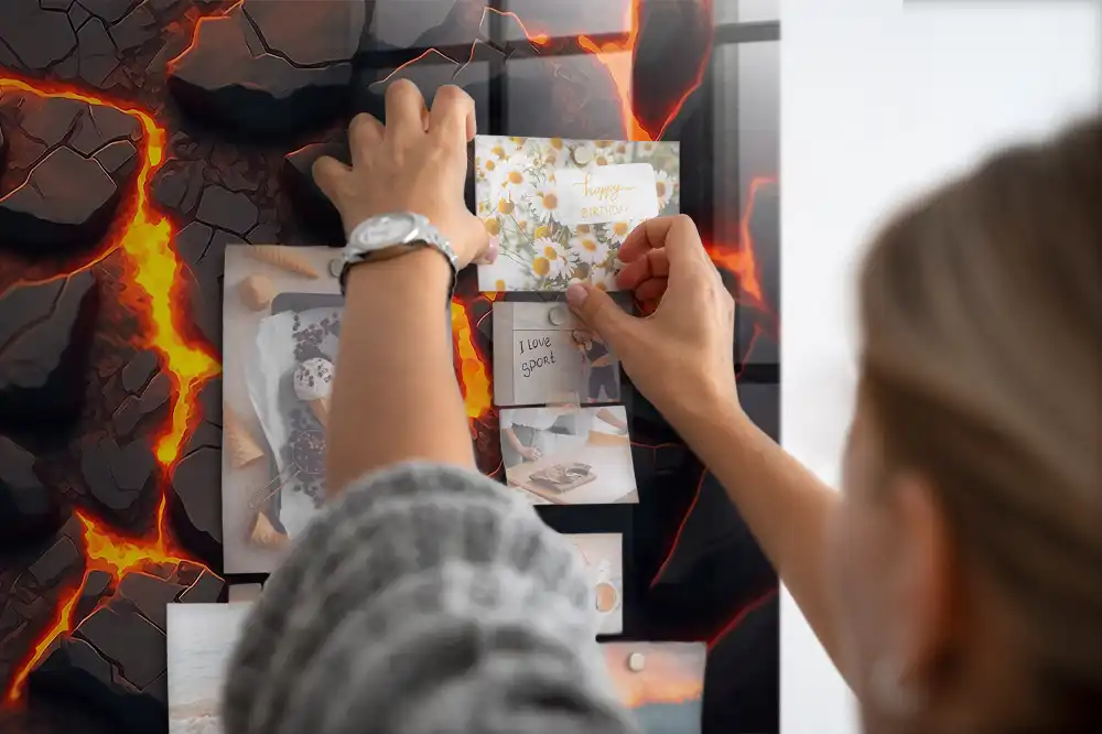 Magnetická tabule na zeď Tekutá magma