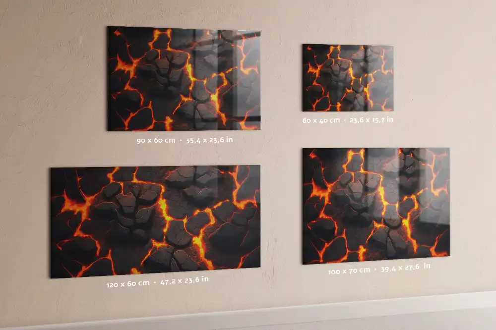 Magnetická tabule na zeď Tekutá magma