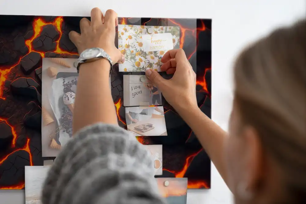 Magnetická tabule na zeď Tekutá magma
