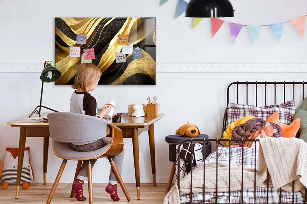 Magnetická tabule s motivem elegantní abstrakce