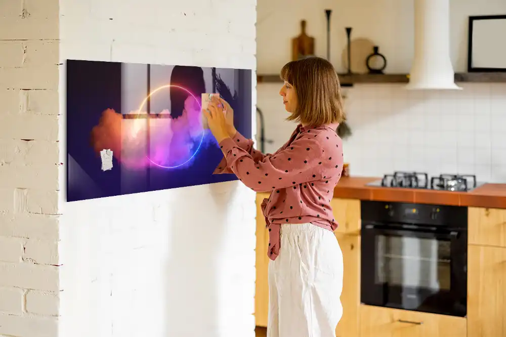 Magnetická tabule s motivem trojrozměrného kouře