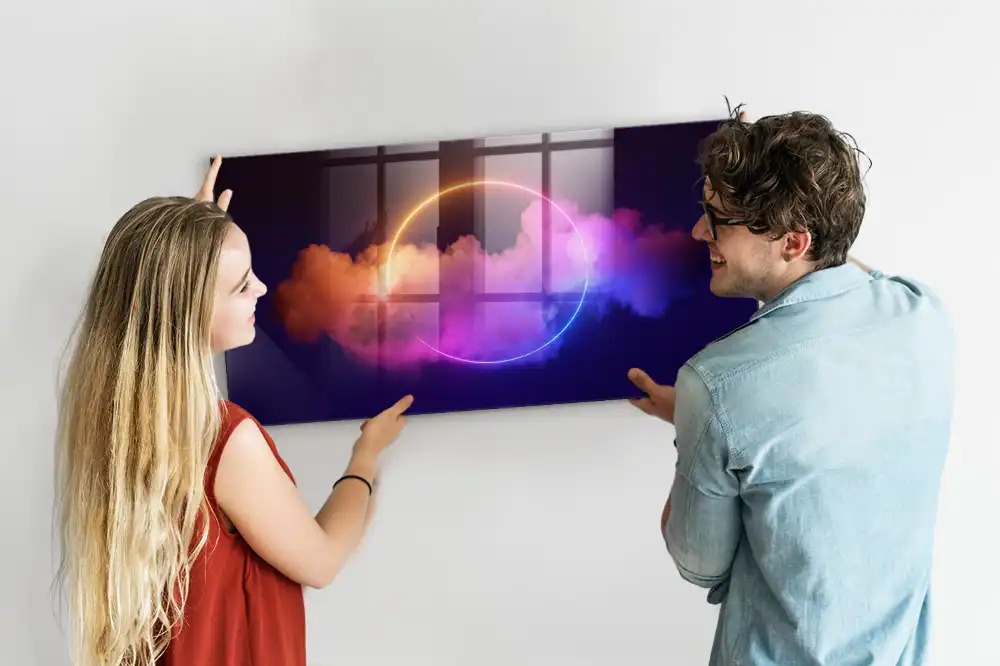 Magnetická tabule s motivem trojrozměrného kouře