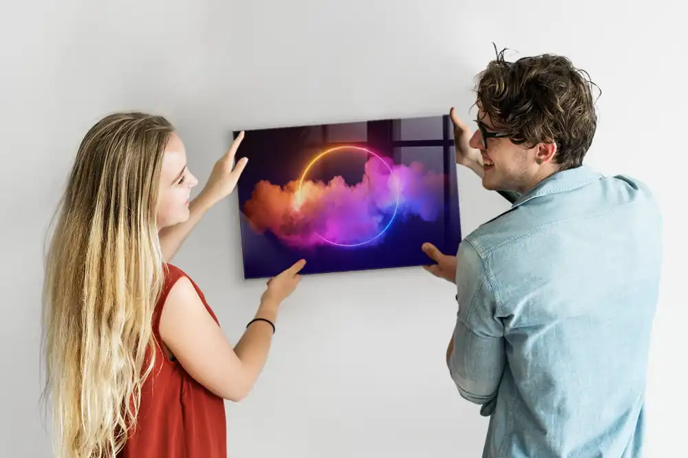 Magnetická tabule s motivem trojrozměrného kouře