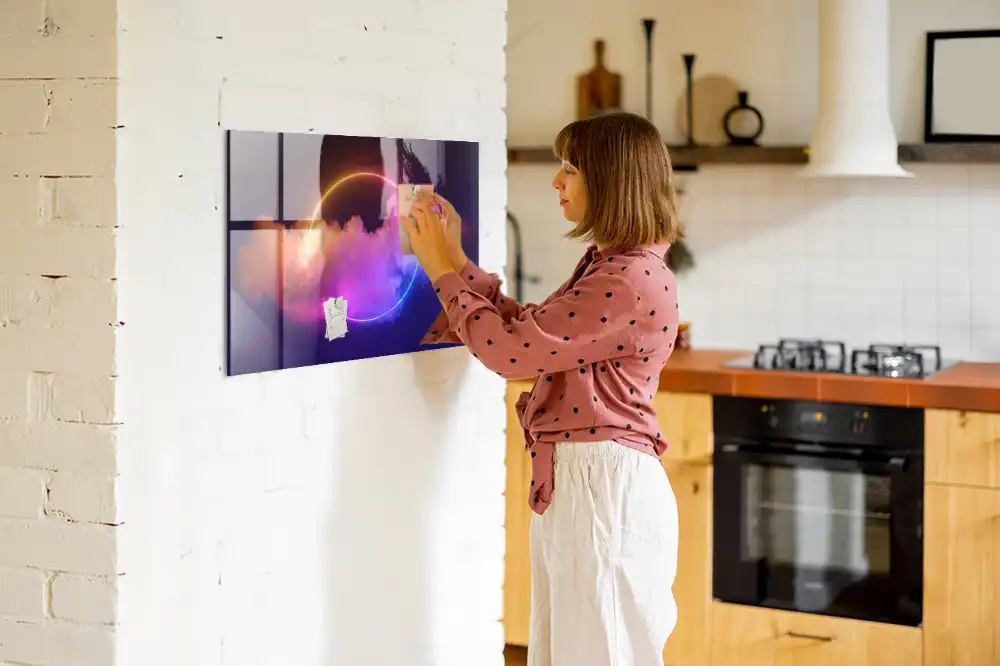 Magnetická tabule s motivem trojrozměrného kouře