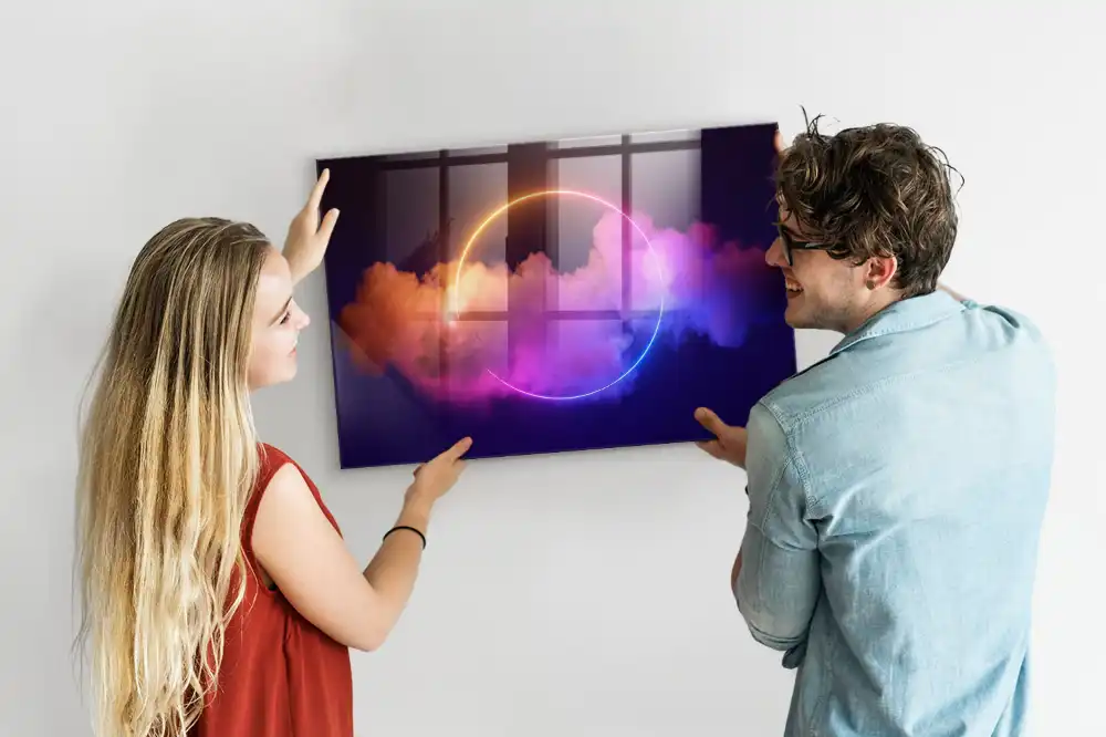 Magnetická tabule s motivem trojrozměrného kouře