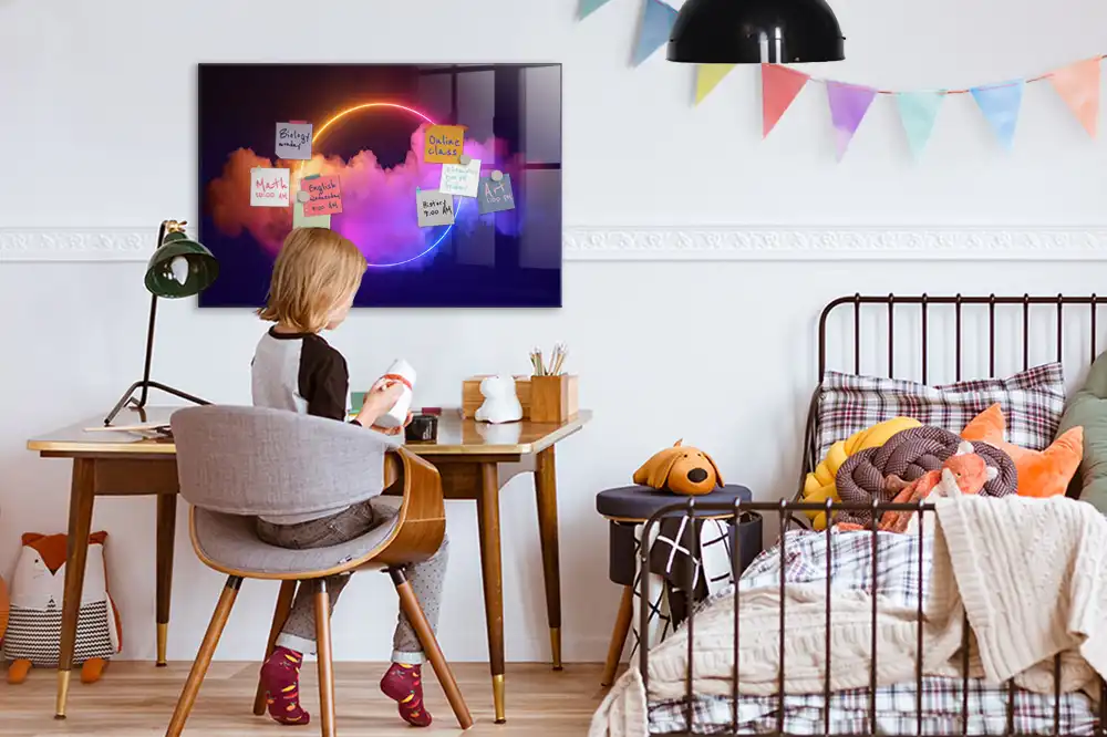 Magnetická tabule s motivem trojrozměrného kouře