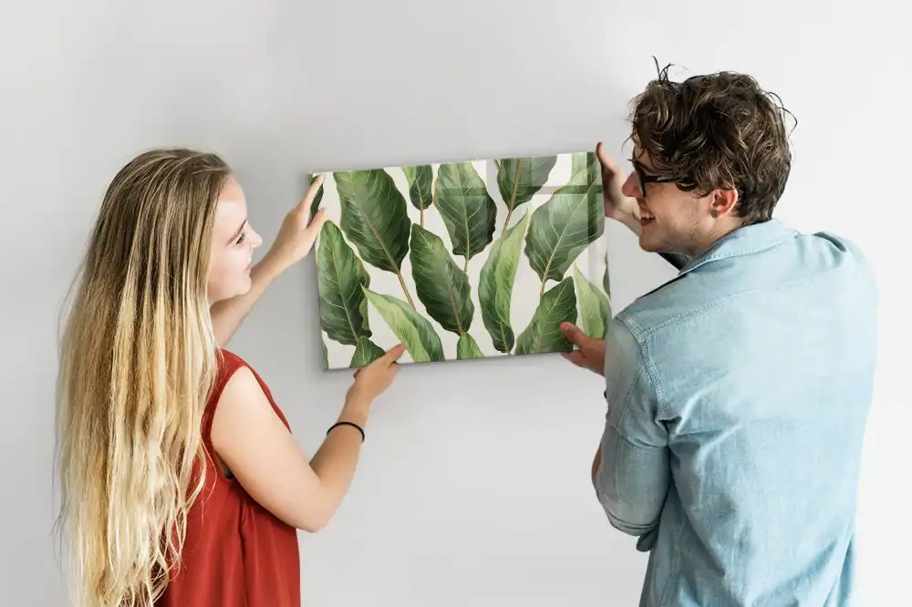 Magnetická nástěnná tabule s motivem palmových listů