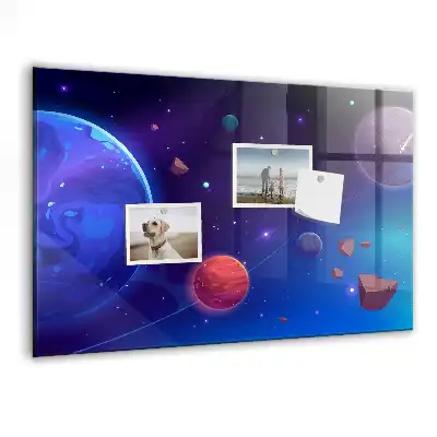 Magnetická tabule na zeď se systémem planet