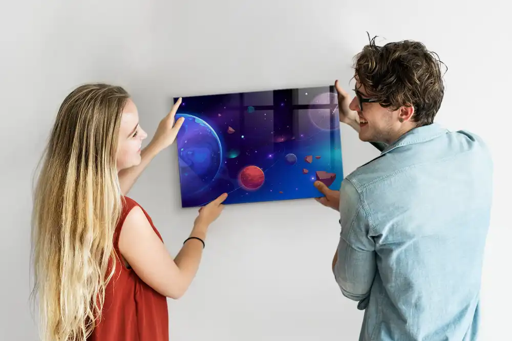 Magnetická tabule na zeď se systémem planet