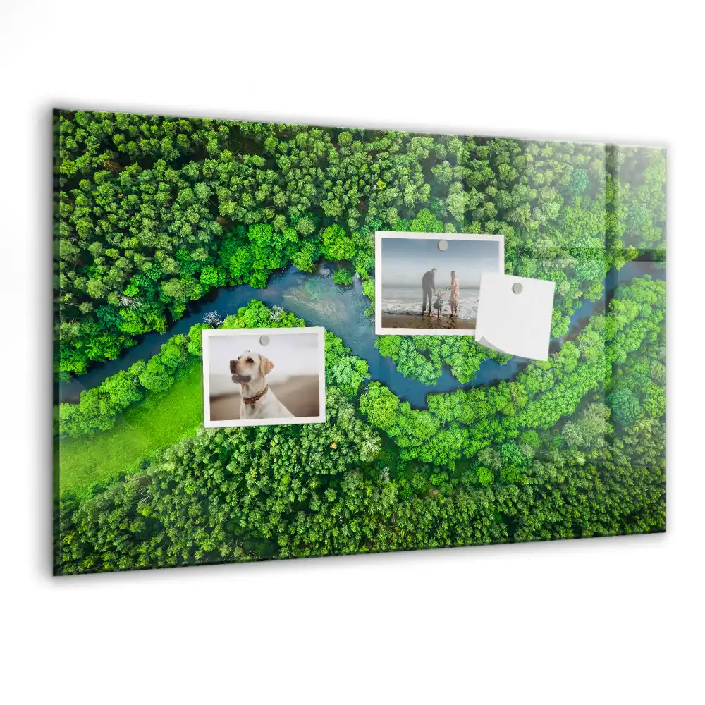 Magnetická tabule na zeď motiv lesního potoka