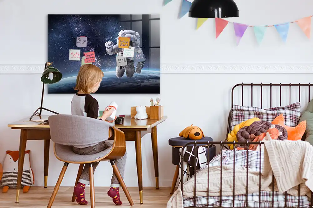 Magnetická nástěnná tabule kosmonaut