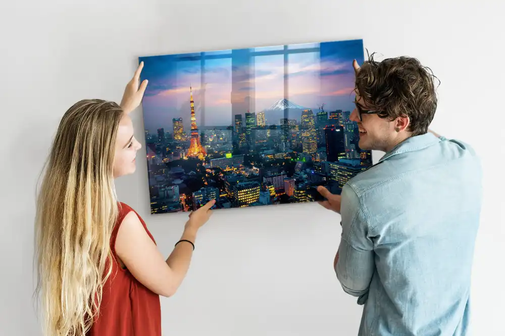 Magnetická tabule na zeď motiv noční metropole