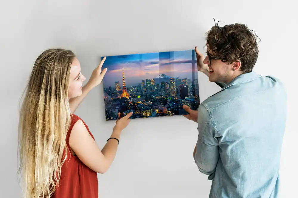 Magnetická tabule na zeď motiv noční metropole