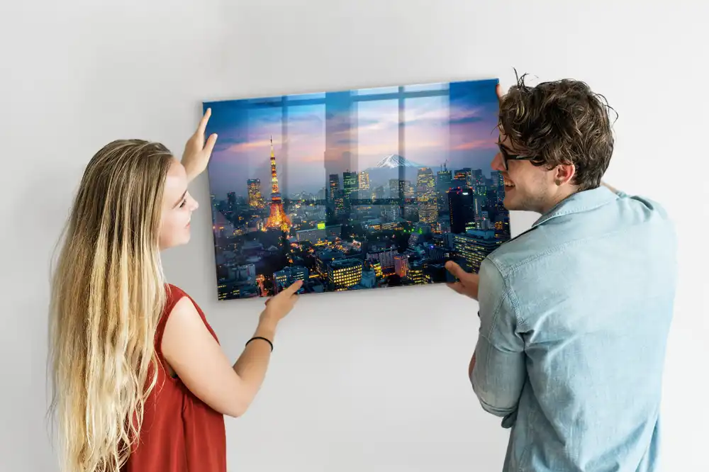 Magnetická tabule na zeď motiv noční metropole