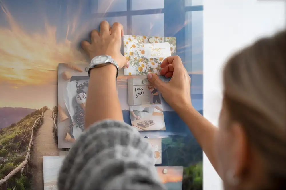Magnetická tabule na zeď s motivem horské krajiny