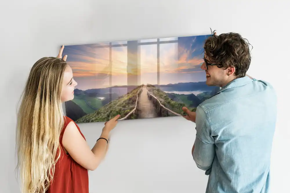 Magnetická tabule na zeď s motivem horské krajiny