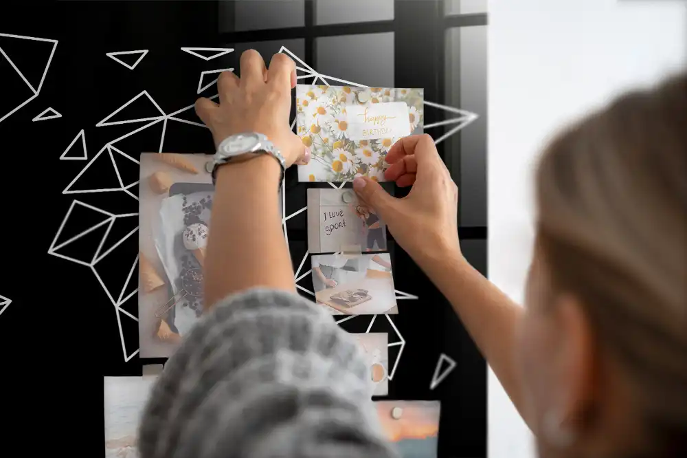 Moderní magnetická tabule mapa světa