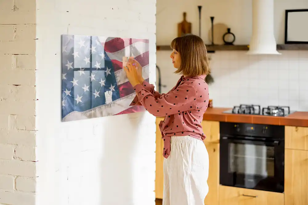 Magnetická nástěnná tabule s motivem vlajky USA
