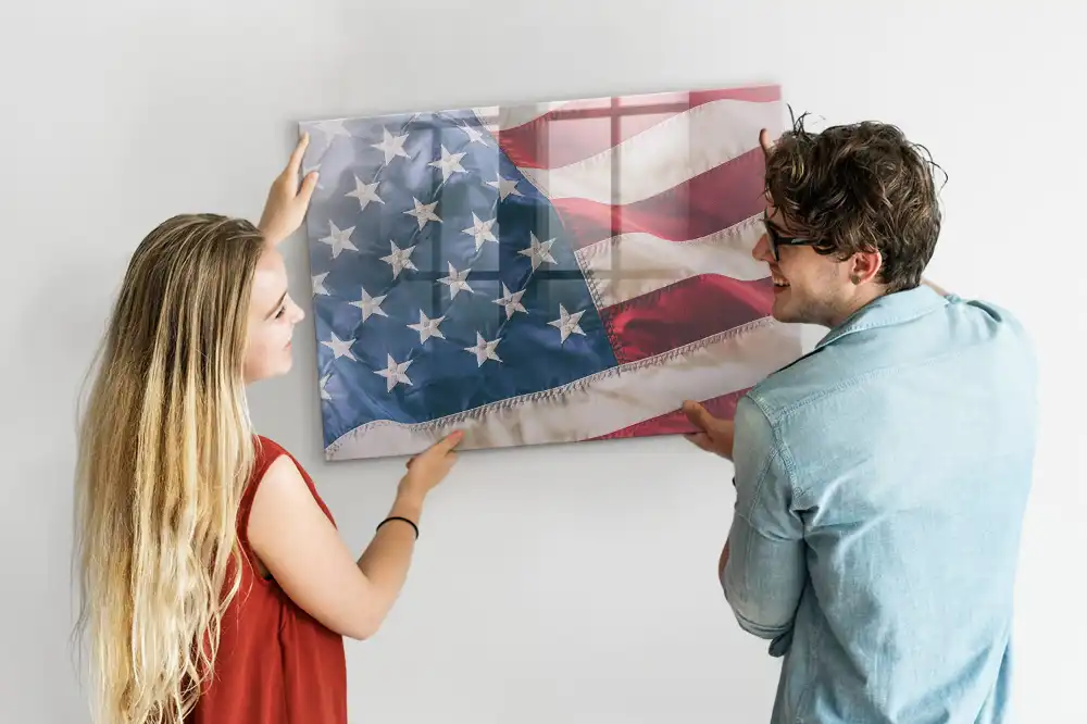 Magnetická nástěnná tabule s motivem vlajky USA