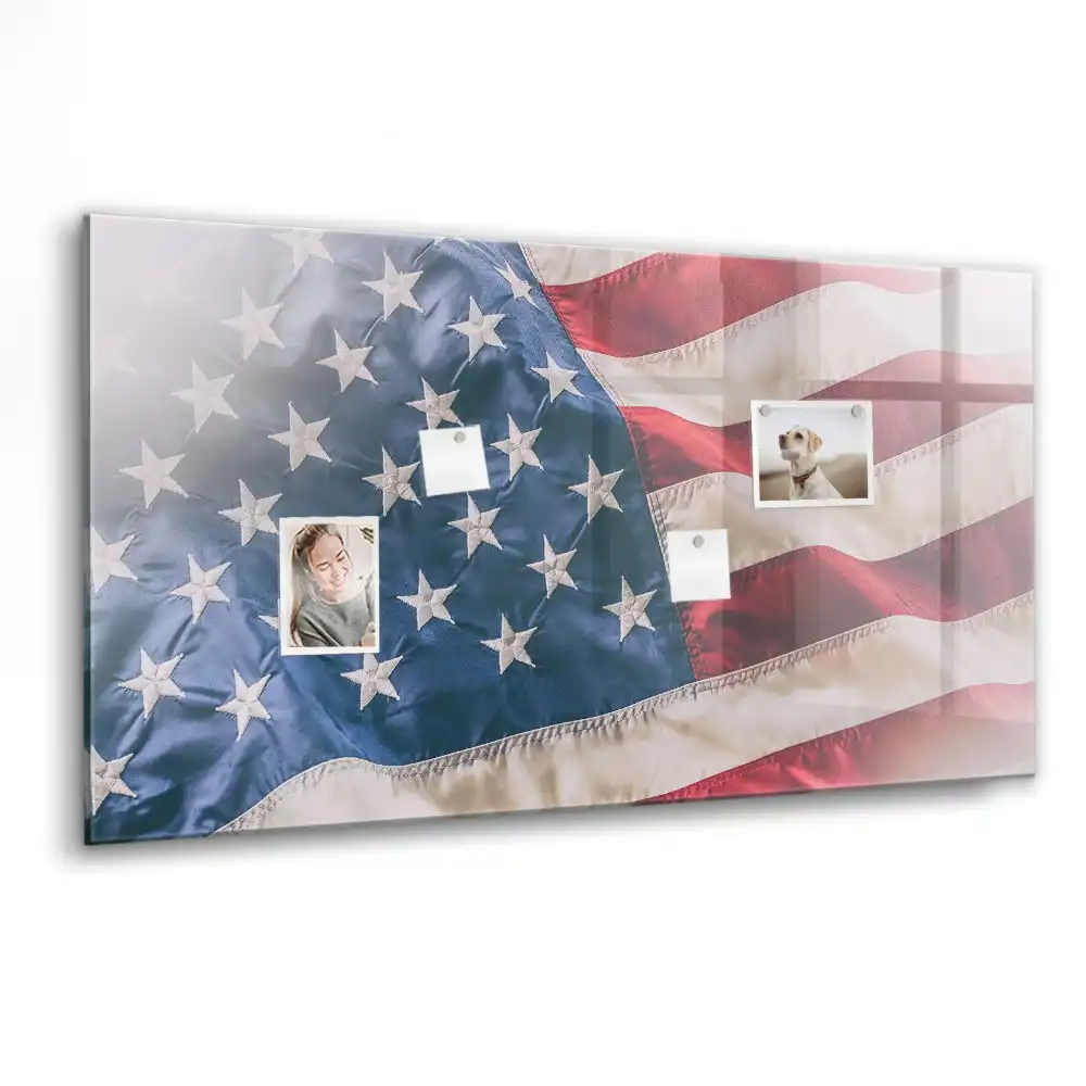 Magnetická nástěnná tabule s motivem vlajky USA