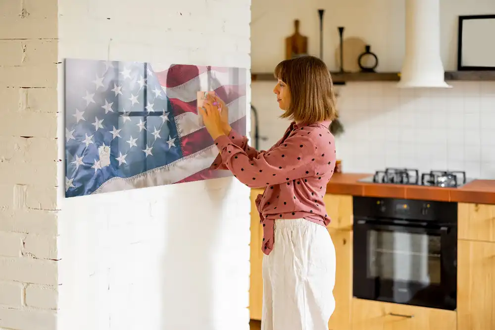 Magnetická nástěnná tabule s motivem vlajky USA