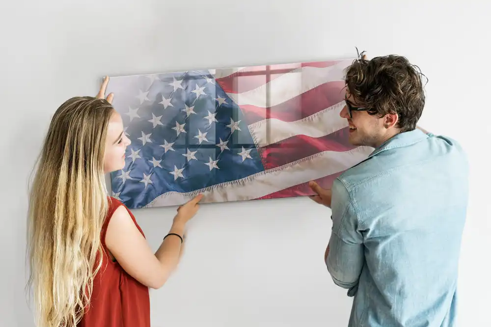 Magnetická nástěnná tabule s motivem vlajky USA