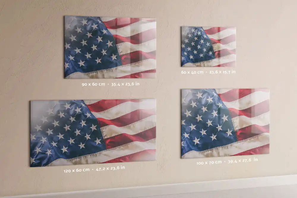 Magnetická nástěnná tabule s motivem vlajky USA