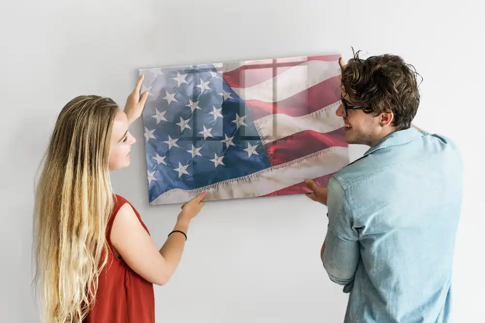 Magnetická nástěnná tabule s motivem vlajky USA