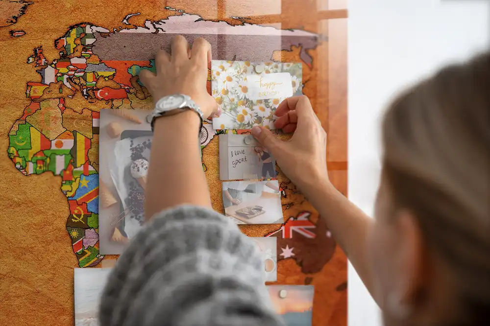 Magnetická tabule politická mapa světa