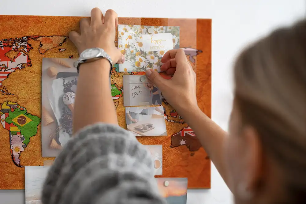 Magnetická tabule politická mapa světa