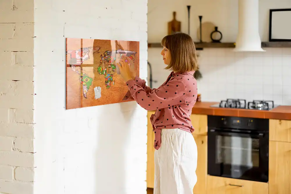 Magnetická tabule politická mapa světa