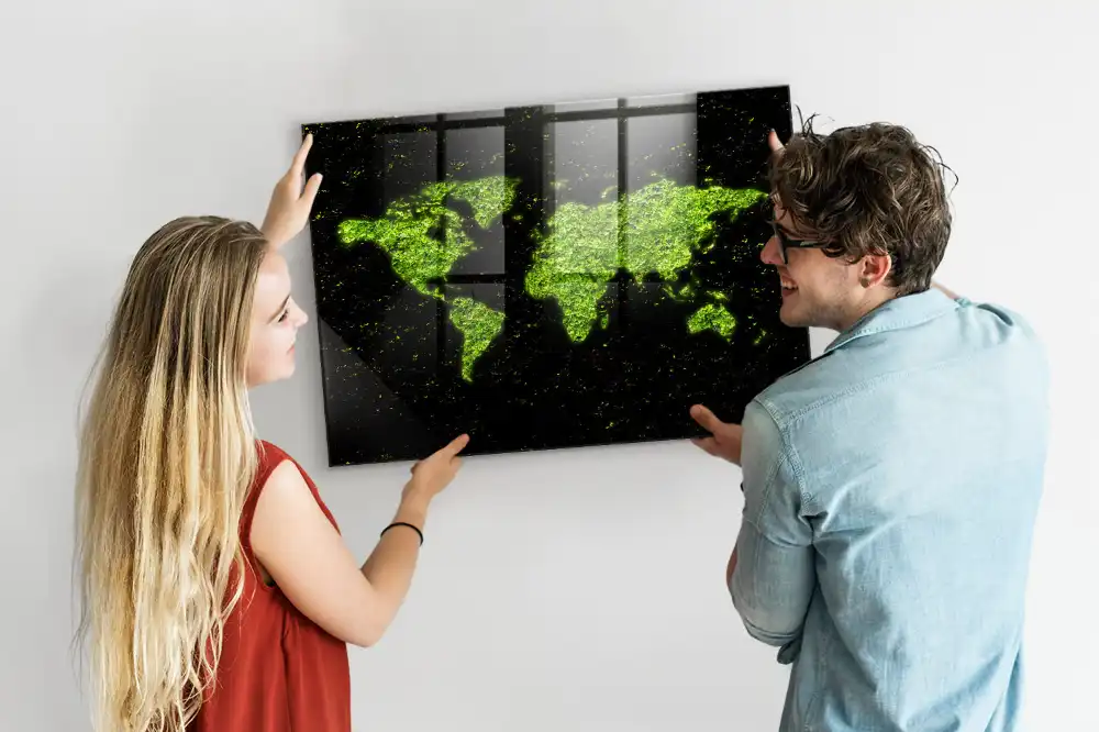 Magnetická tabule atlas světa