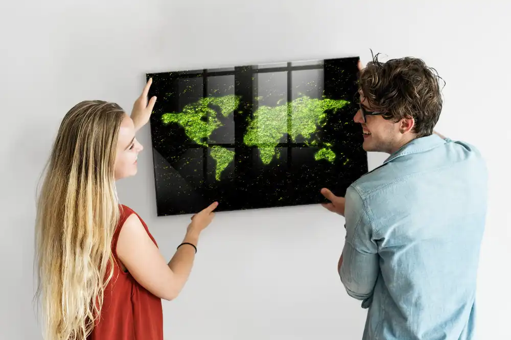 Magnetická tabule atlas světa